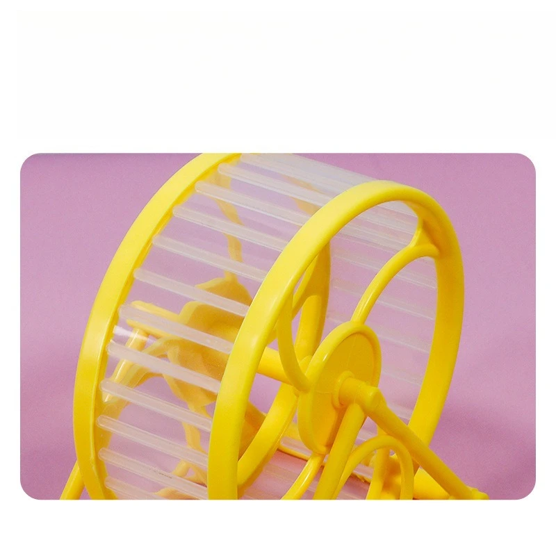 1 قطعة عجلة الجري الهامستر الصامت الذهبي تحمل الأسطوانة لا عالقة القدم مفرغة الكرة قوس الحيوانات الأليفة الصغيرة آمنة وسهلة التنظيف #3