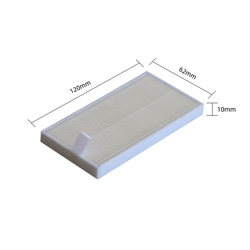 8 Piece Washable Mop Cloth HEPA Filter Replacement Parts Plastic+Microfiber For Midea V12 V10 Robot Vacuum Cleaner Accessories