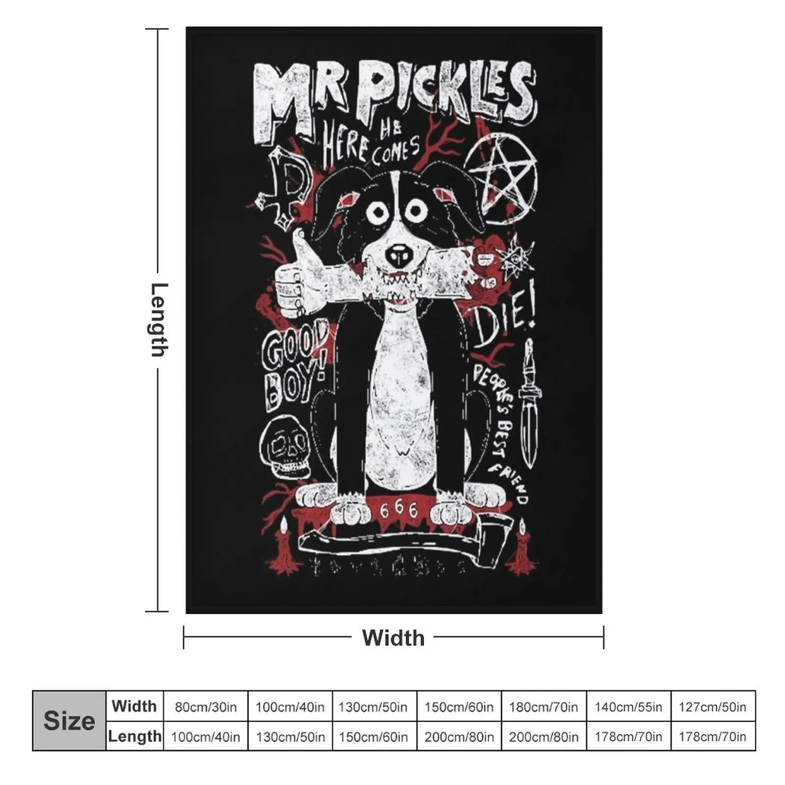 Mr. Pickles (1) Throw Blanket Tourist Fluffys Large Flannel blankets ands Blankets