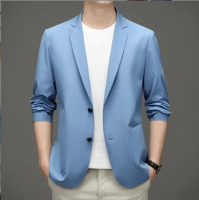 Thin Ice Silk Coat Business Suit Men's