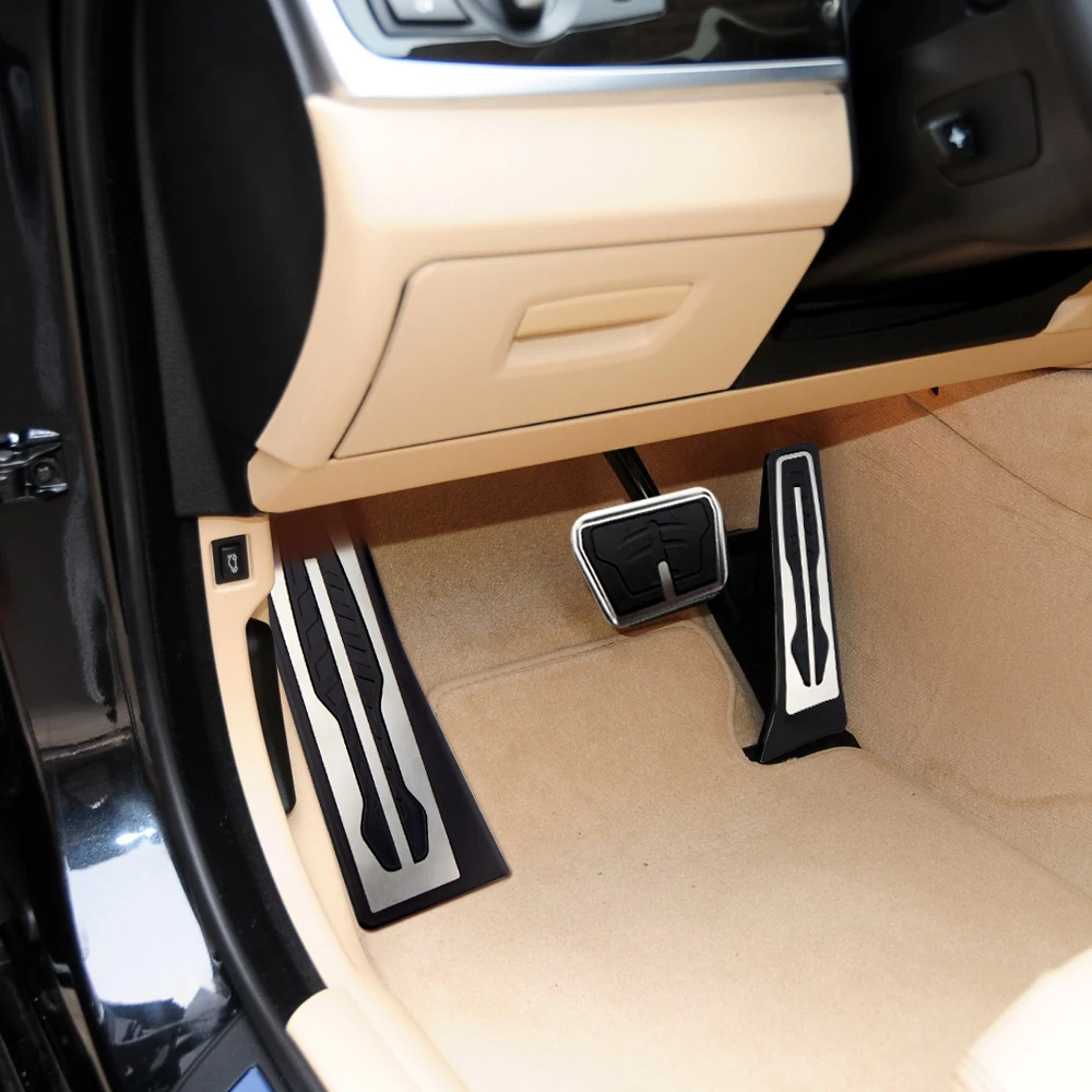 Car Pedal Cover for BMW 5 Series F10 F11 523i 528i 530i 535i 550i 2011 - 2017 LHD Non Slip Gas Brake Rest Pedals Pad Accessories