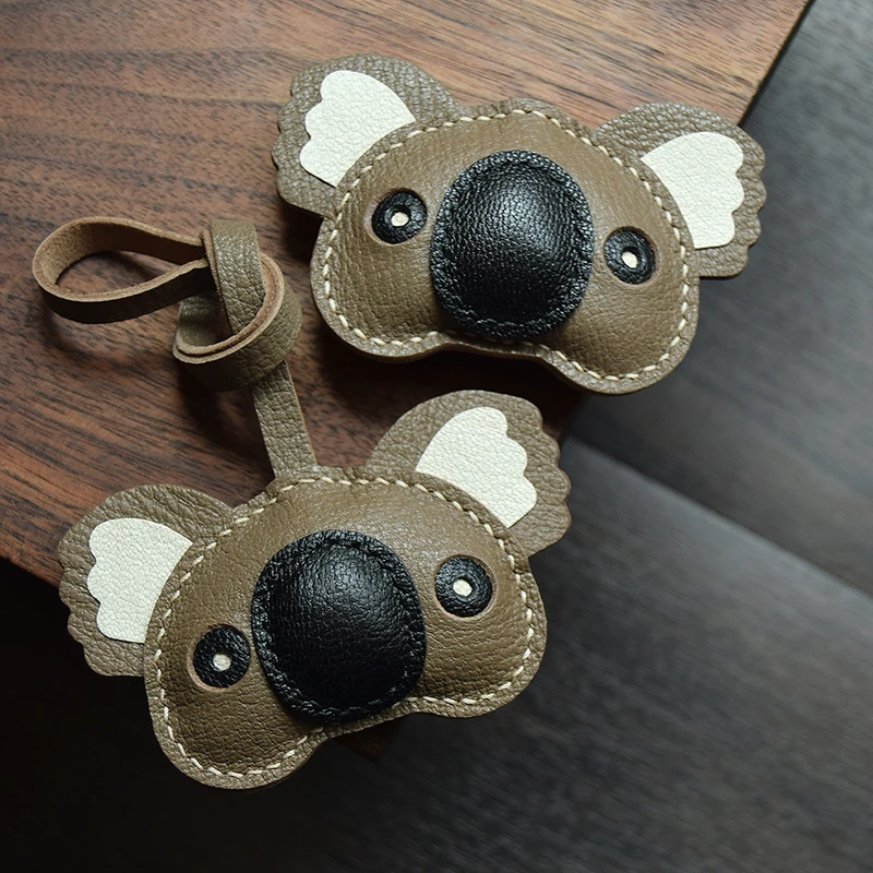 

Koala Koala handmade leather car key bag pendant cute cute healing gift female