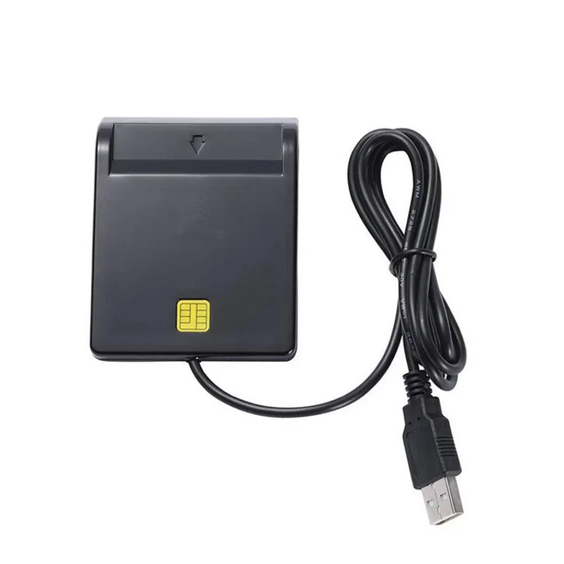 USB Smart Card Reader ATM Bank Tax Declaration CAC IC Card Connector Adapter for Computer Accessories