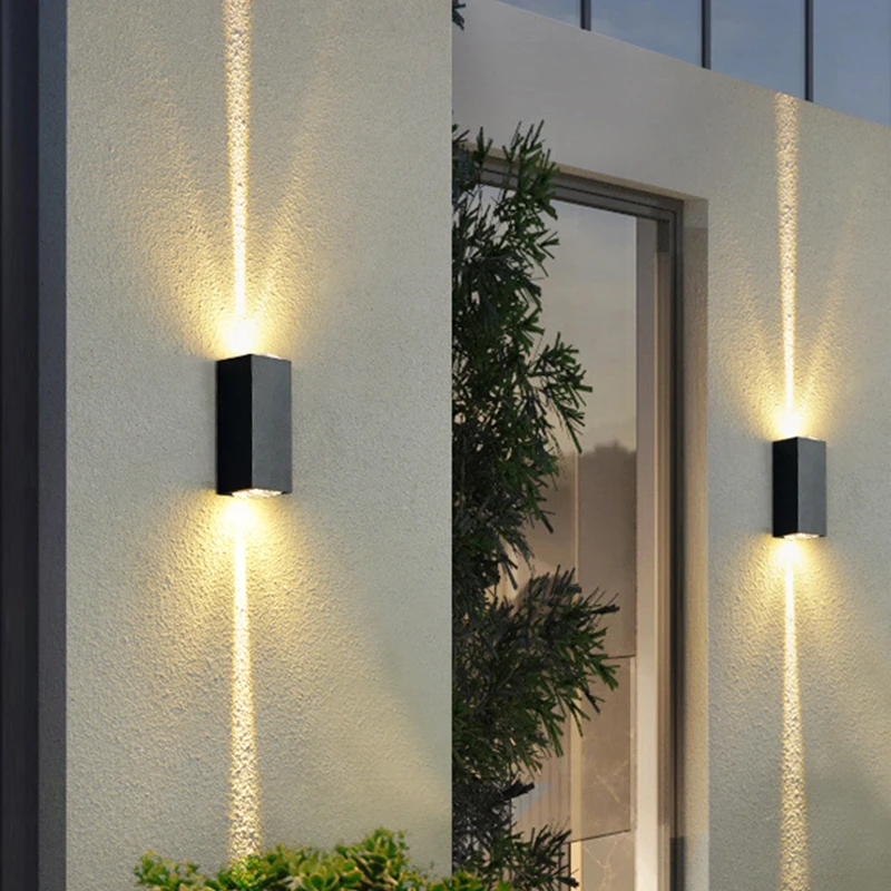 

Aluminum COB Outdoor Lighting 6W 10W Waterproof IP65 Wall Lamp Indoor Porch Light Up and Down Wall Sconces AC110V220V