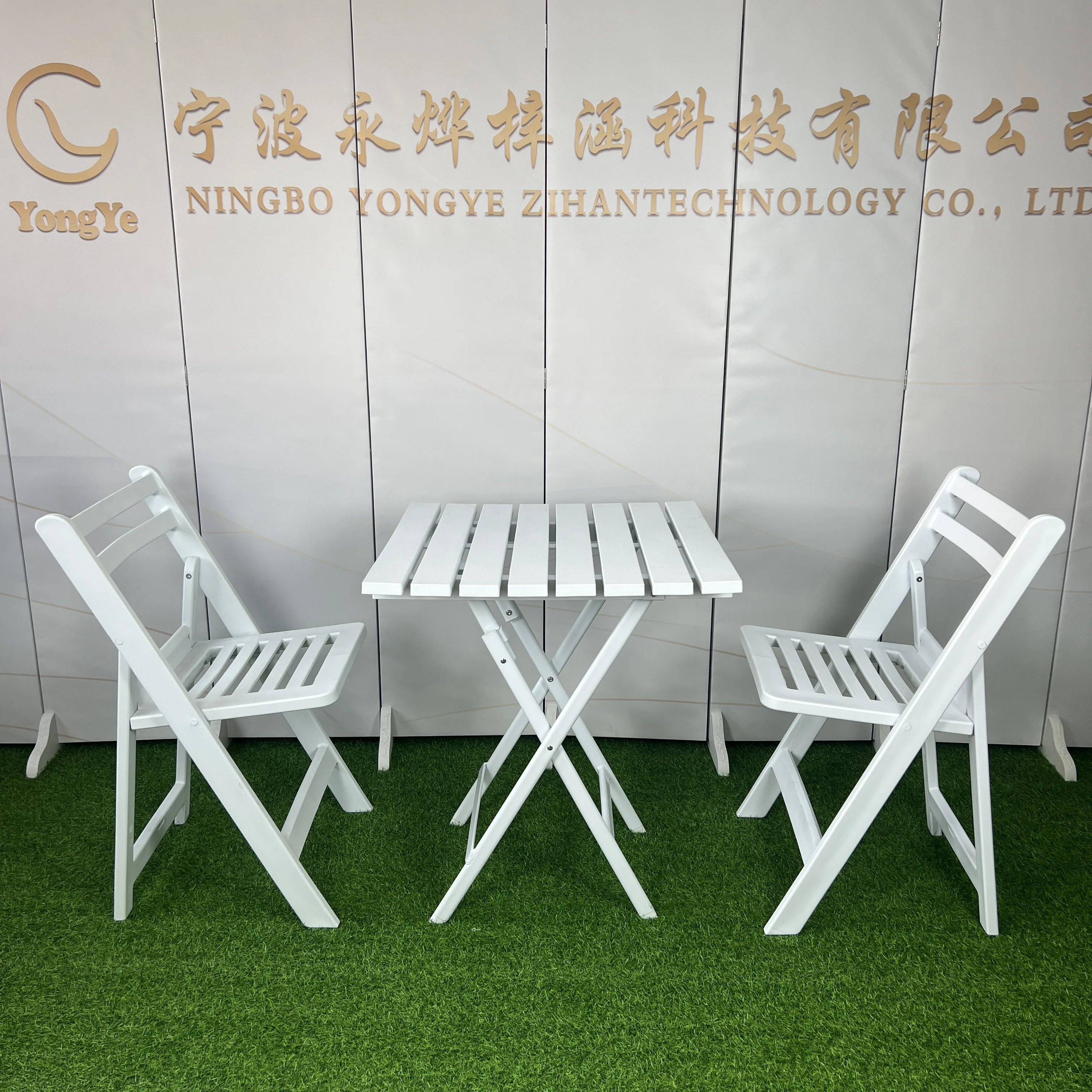 Outdoor Furniture Garden Dinning Table And Chair Set For 2 In Park Foldable Room Dining Table Set Coffee Shop Table And Chair