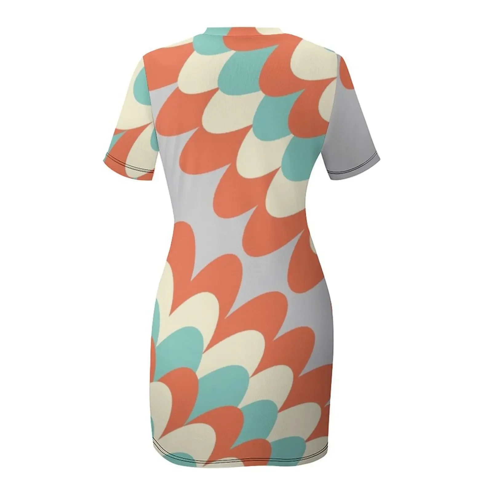 Sukienka z dalią w stylu lat 70., sukienki na imprezę z krótkim rękawem, sukienki letnie damskie, długie sukienki damskie, sukienka na studniówkę