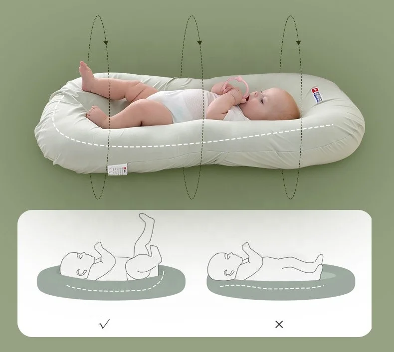 Spring autumn filling polyester comfort newborn baby  baby nest bed wholesale soft baby bionic bed