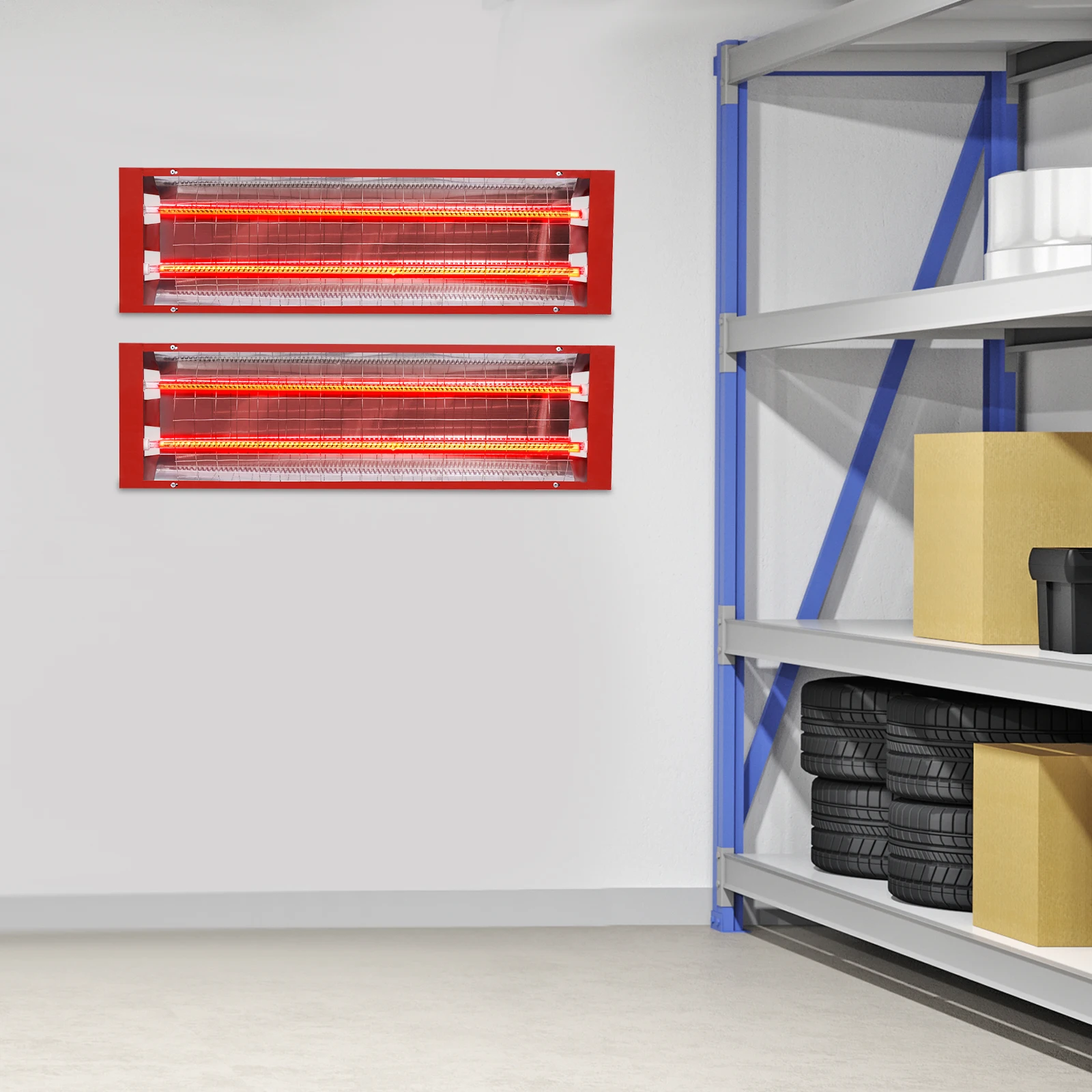 

[Лампа для отверждения краски в упаковке 2 шт.] Лампа для отверждения краски в упаковке — оцинкованная доска — для выпечки краски — прочный быстрый нагрев