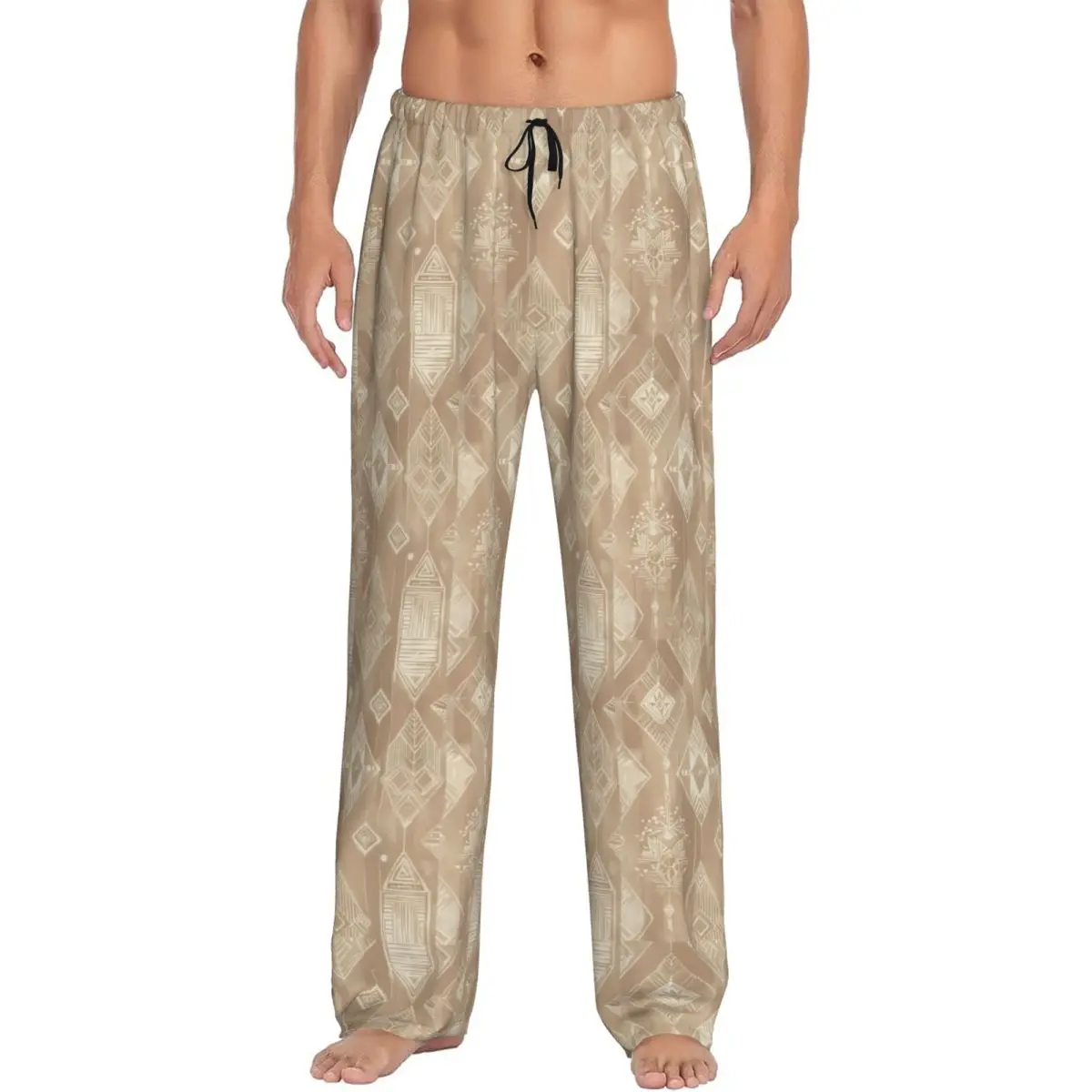 

Custom Men's Bohemian Wallpaper Pajama Pants Printed Sleep Sleepwear Bottoms with Pockets