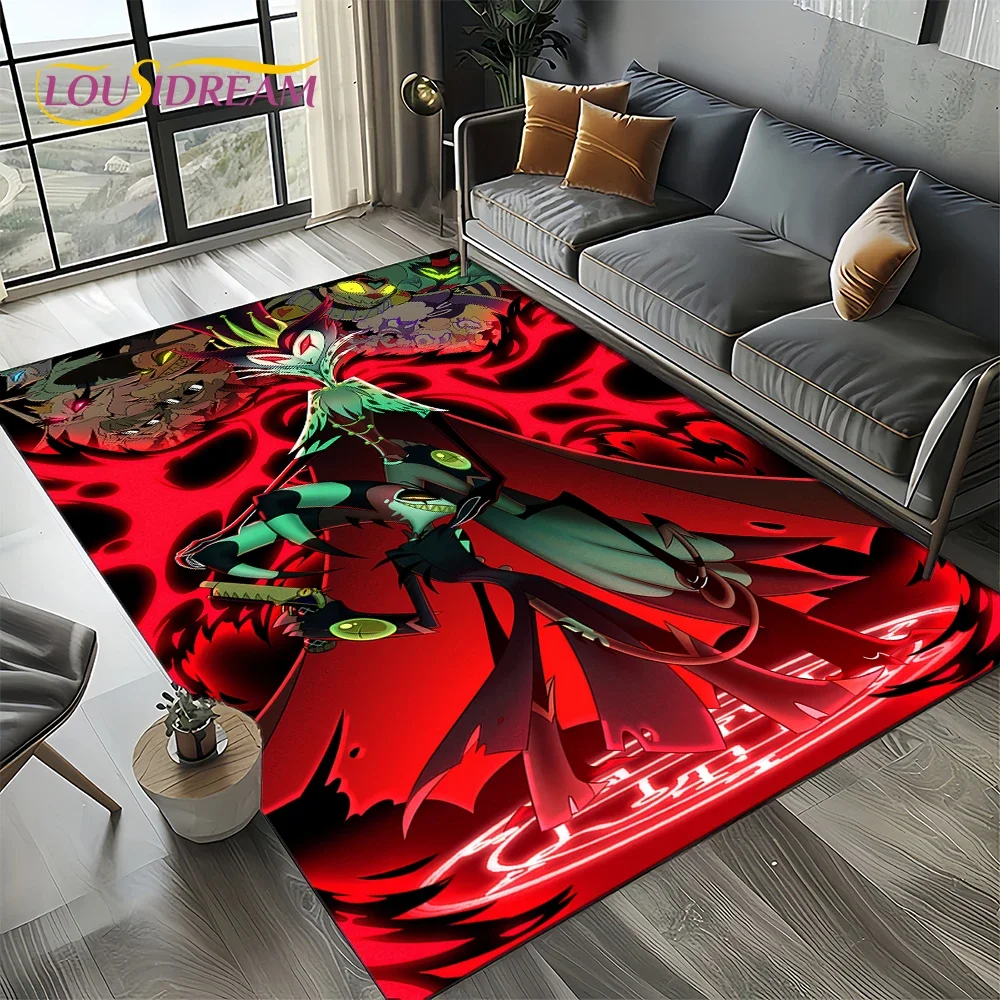 Helluva Boss Blitzo Cartoon Carpet Rug for Bedroom Living Room Home Sofa Decoration,kids Game Play Decor Floor Mat Gift
