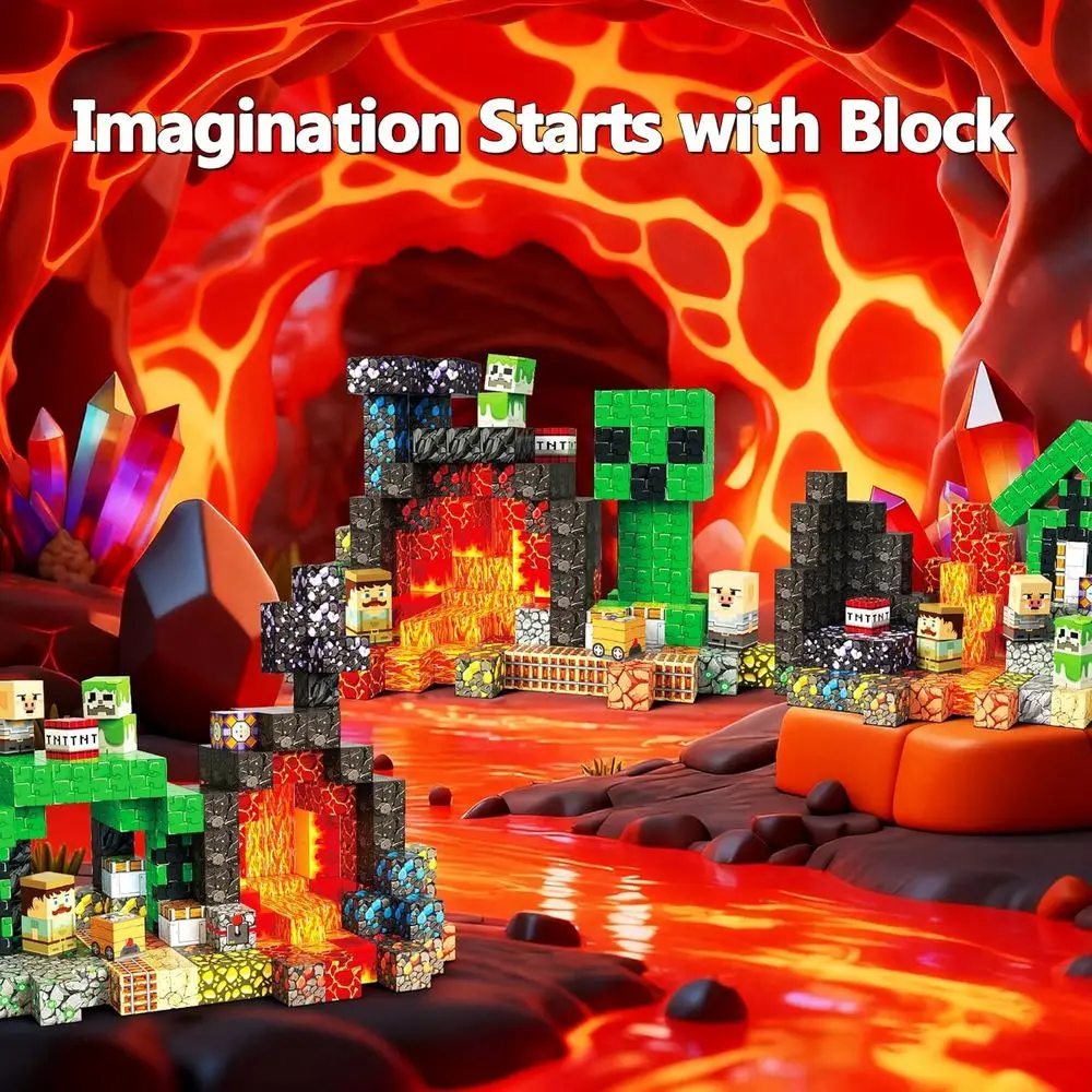 200ピースの磁気ビルディングブロック - 子供向けSTEM教育玩具（4～12歳）、男の子と女の子のための理想的な感覚学習ギフト