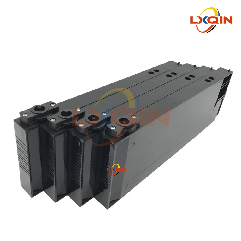 LXQIN 4 unidades/lote Cartucho de Tinta UV 220ml com Boia para Impressora UV de Mesa Tanque de Tinta Sub CISS Preto Sistema de Recarga de Tinta a Granel