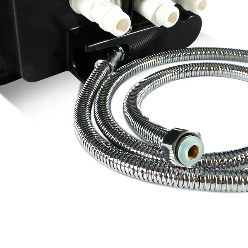 طقم صندوق دش خارجي RV مع رأس دش من الفولاذ المقاوم للصدأ وخرطوم تركيبات RV للتخييم البحري