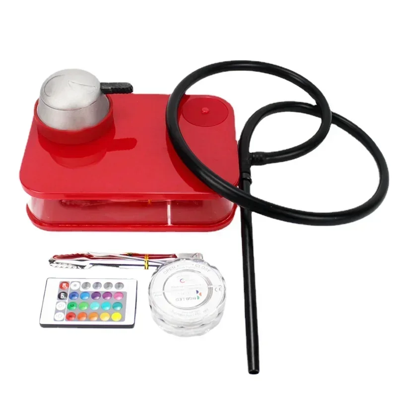 

Кальян с LED-подсветкой, акриловая водяная трубка, набор аксессуаров для курения, акриловый кальян-шиша