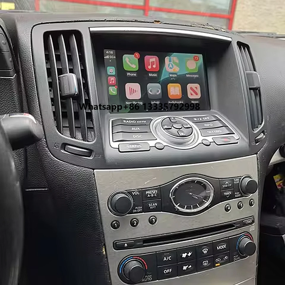 

Wireless CarPlay Module Android Auto Integrated for Infiniti G37S Coupe G37X G35 Sedan G35S M35 M37 M56