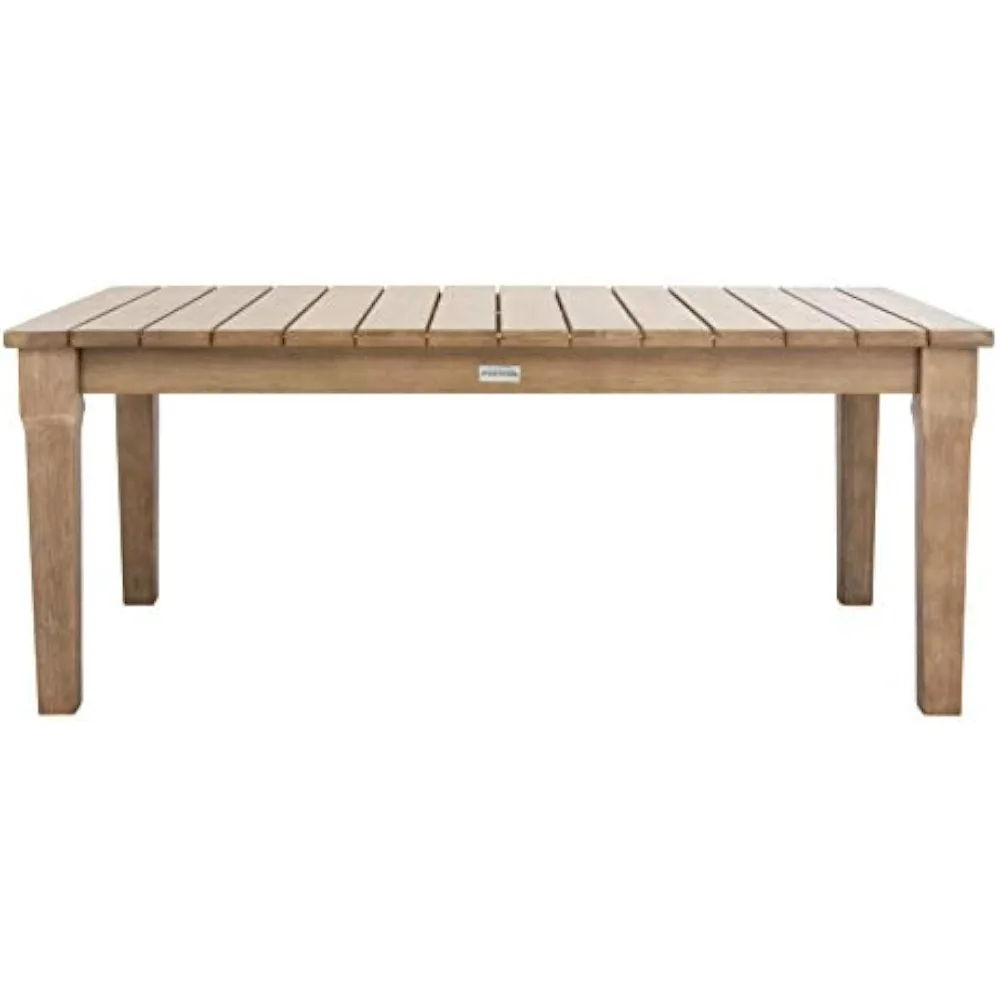 Luxury Outdoor Martinique Natural Wood Coffee Table Couture Patio
