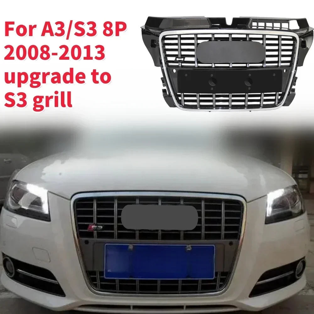 

Racing Grills Front Hood Grille Car Front Bumper Grill Center Grille for A3/S3 Grill for A3/S3 8P 2009-2013