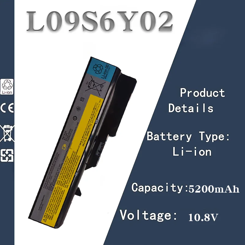 

New Replacement Battery for Lenovo G460 - Z470 | 11.1V 4200mAh | 6 - Core L09S6Y02 | High - Performance & Reliable