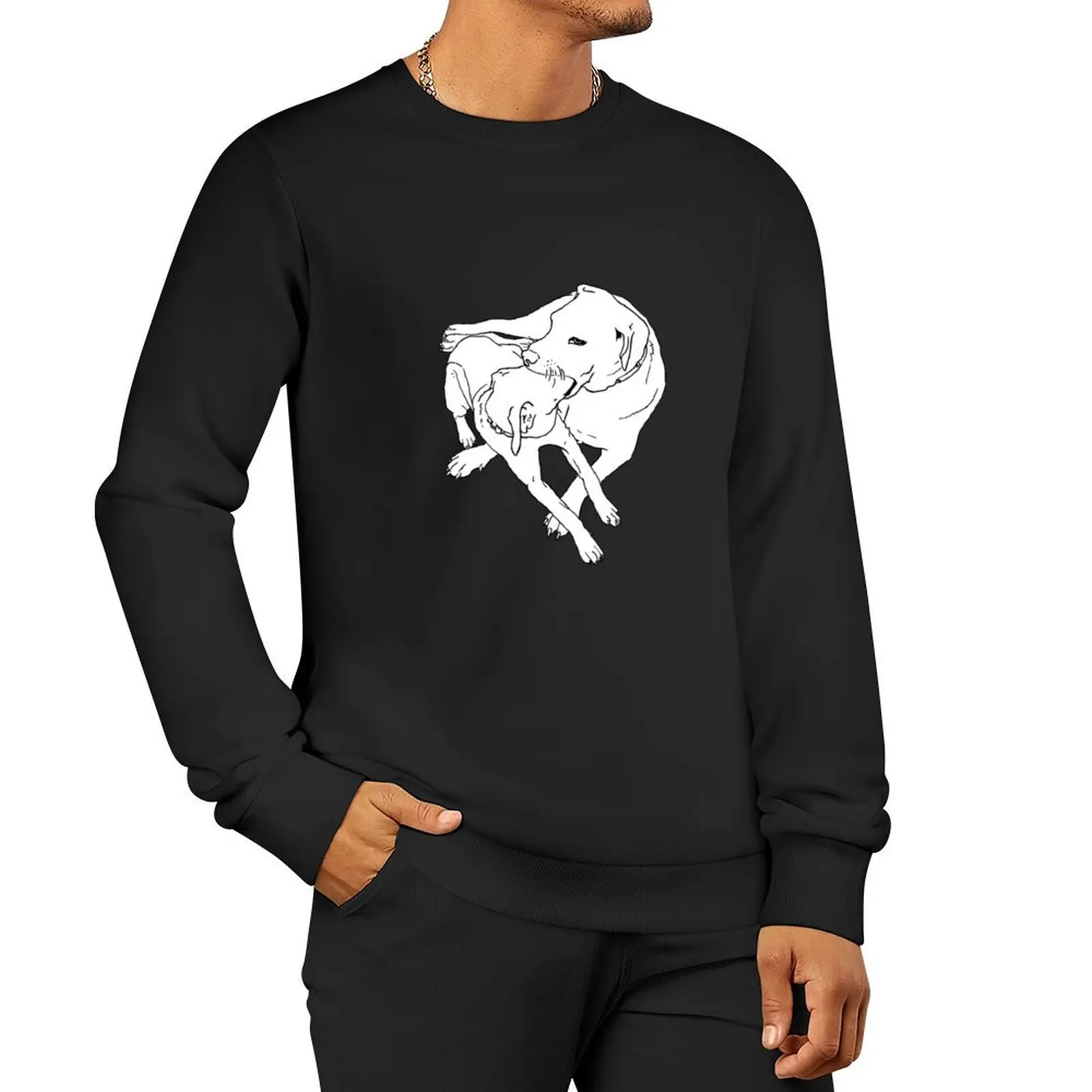 Affectionate Muzzle Grab Pullover Hoodie hooded shirt new hoodies and sweatshirts