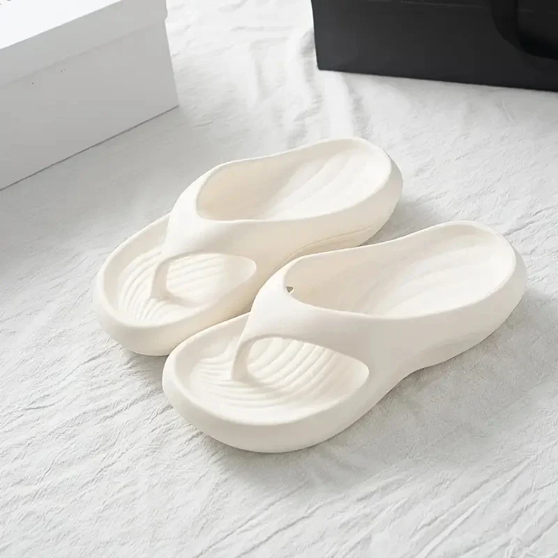 جديد سميكة منصة إيفا الوجه يتخبط للنساء الصيف كليب تو عدم الانزلاق صنادل شاطئ امرأة مريحة لينة وحيد سحابة النعال #6