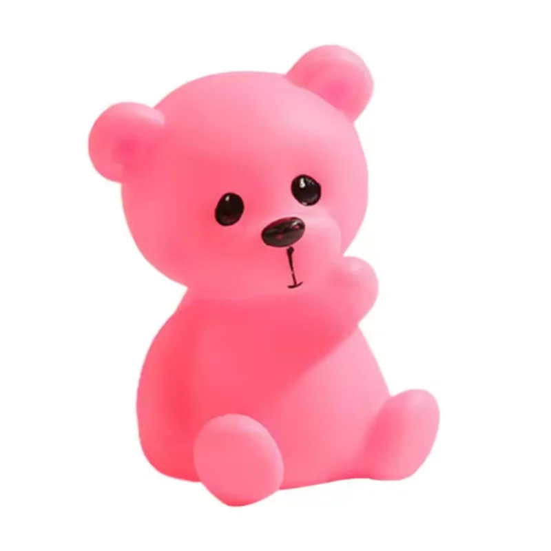 バレンタインデーの告白小さな漫画かわいいクマ子供寝室夜の光子女の子の誕生日プレゼント家の装飾