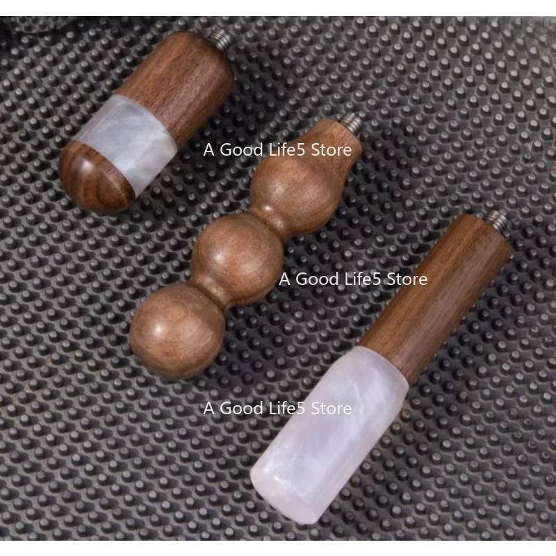 

Подходит для бездонной ручки кофемашины, сменная ручка из массива дерева, короткая, M10