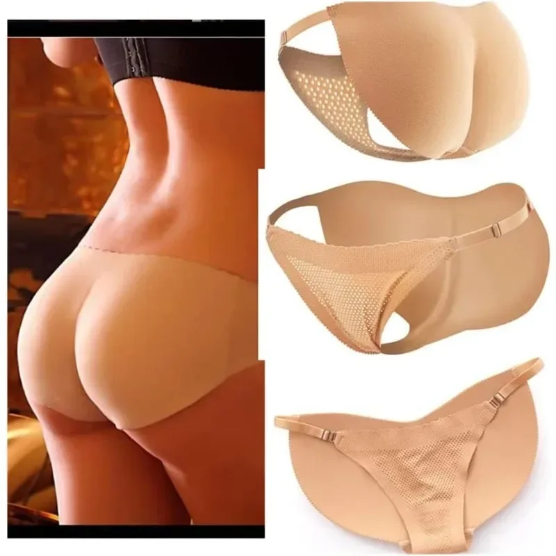 New for Women Silicone Buttocks Padded Butt Hip Knickers Fake Buttock Body Shaper Hip Enhancer