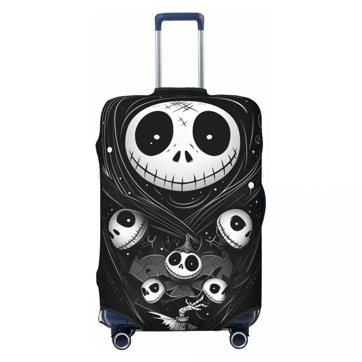 

Custom Nightmare Before Christmas Luggage Cover Elastic Travel Suitcase Protective Covers Suit For 18-32 inch