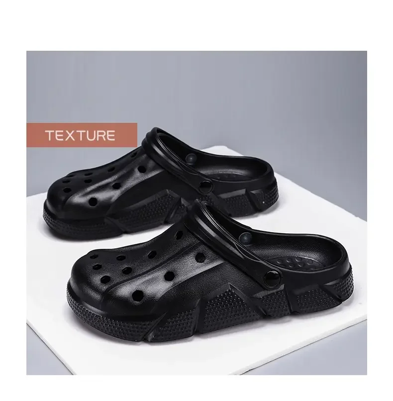 EVA Thick-Soled Slippers For Men's Baotou Slippers Home Outdoor Wear Slippers Couple Casual Sandals Beach Shoes Women's