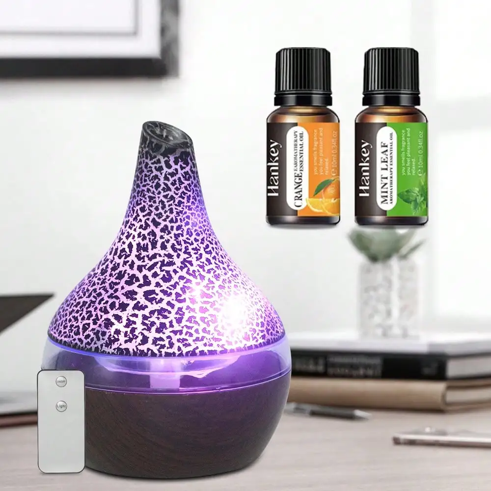 Ultra Quiet 300ml Essential Oil Diffuser & Humidifier, Remote Control Cool Mist For Better Sleep, Office & Bedroom Air Quality