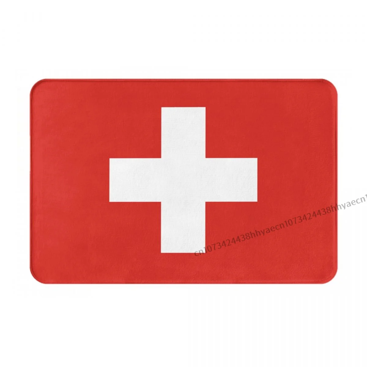 National Flag Non-slip Doormat Switzerland Face Bath Bedroom Mat Welcome Carpet Flannel Modern Decor