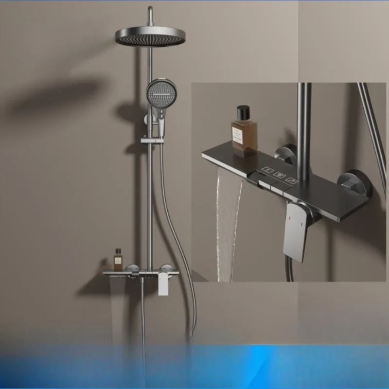 جميع المجموعات الدش النحاسية، دش أبيض حليبي، فندق منزلي، حمام قضيب الرفع #2