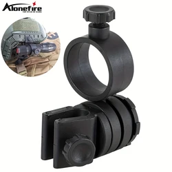 18-28mm 360 degree Angle Adjust Tactical light Helmet lamp Clamp Flashlight Clip Outdoor Hiking Work Hunting Rescue Holder Mount