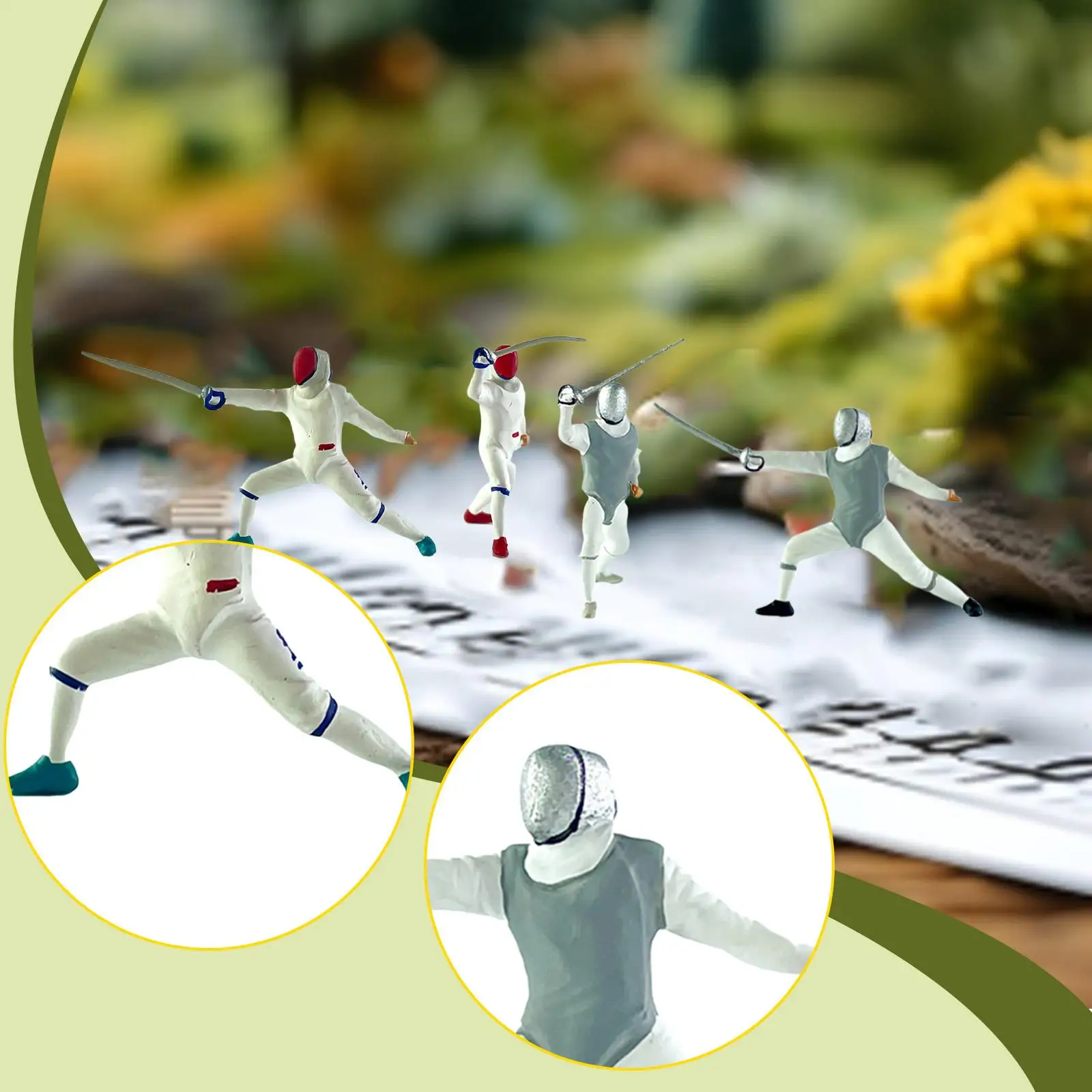 1/64 schaal miniatuur figuur beeldje Diorama's creatieve handgeschilderde miniatuur collectie lay-out decoratie kleine mensen