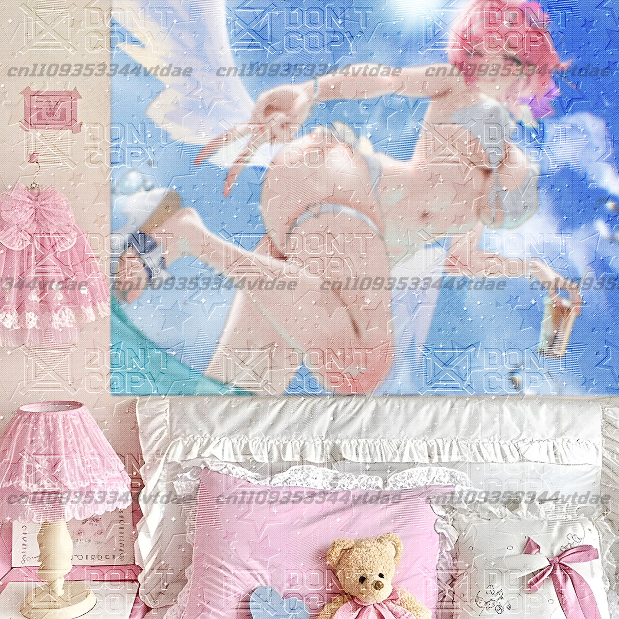 Zenless Zone Zero Remielle Dan Anime Girl Wall Tapestry Kawaii Pink Aesthetic Room Soft Girl Wall Hanging Poster Decoration
