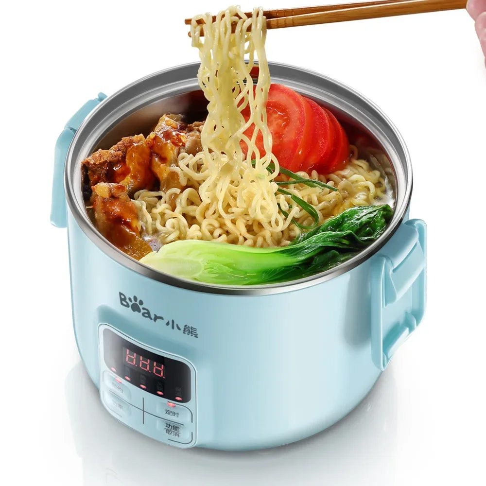 بير 2L صندوق غداء كهربي صغير طازج زائد متعدد الوظائف طبقة مزدوجة الفولاذ المقاوم للصدأ جهاز طهي الأرز الداخلي DFH-B20J1