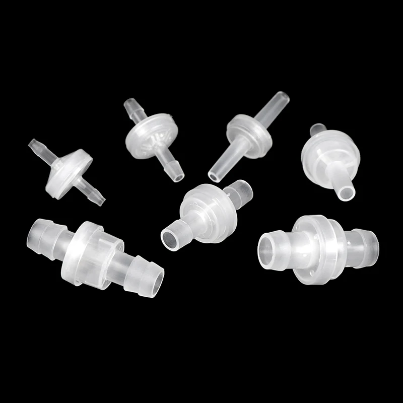 Diameter 3mm 4mm 5mm 6mm 8mm 10mm 12mm Plastic Check Valve One-Way Pagoda Inline Non-Return Gas Liquid Water Fluid Stopper