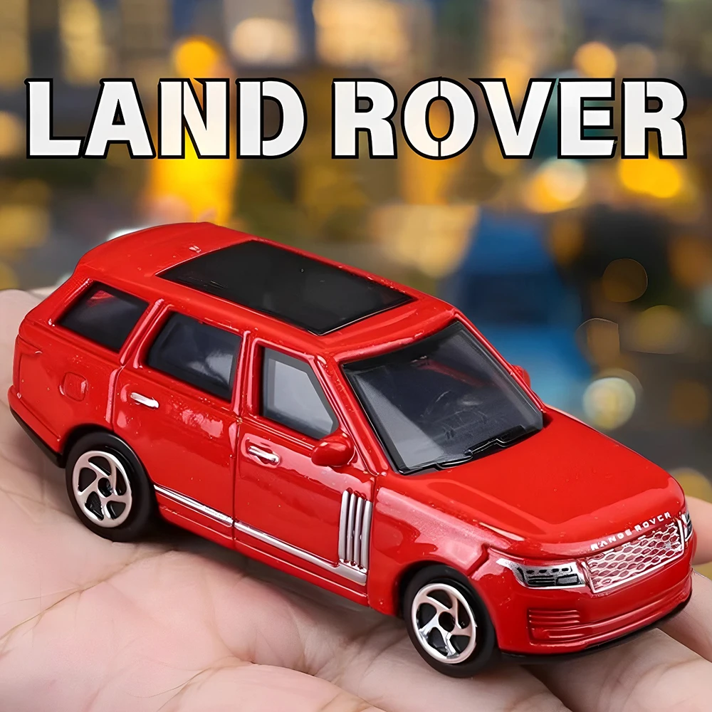 1:64 Land Rover Range Rover Miniature Model Alloy Diecast Car Toys Four Wheel Suspension Wheels Slide Forward Vehices Boys Gifts