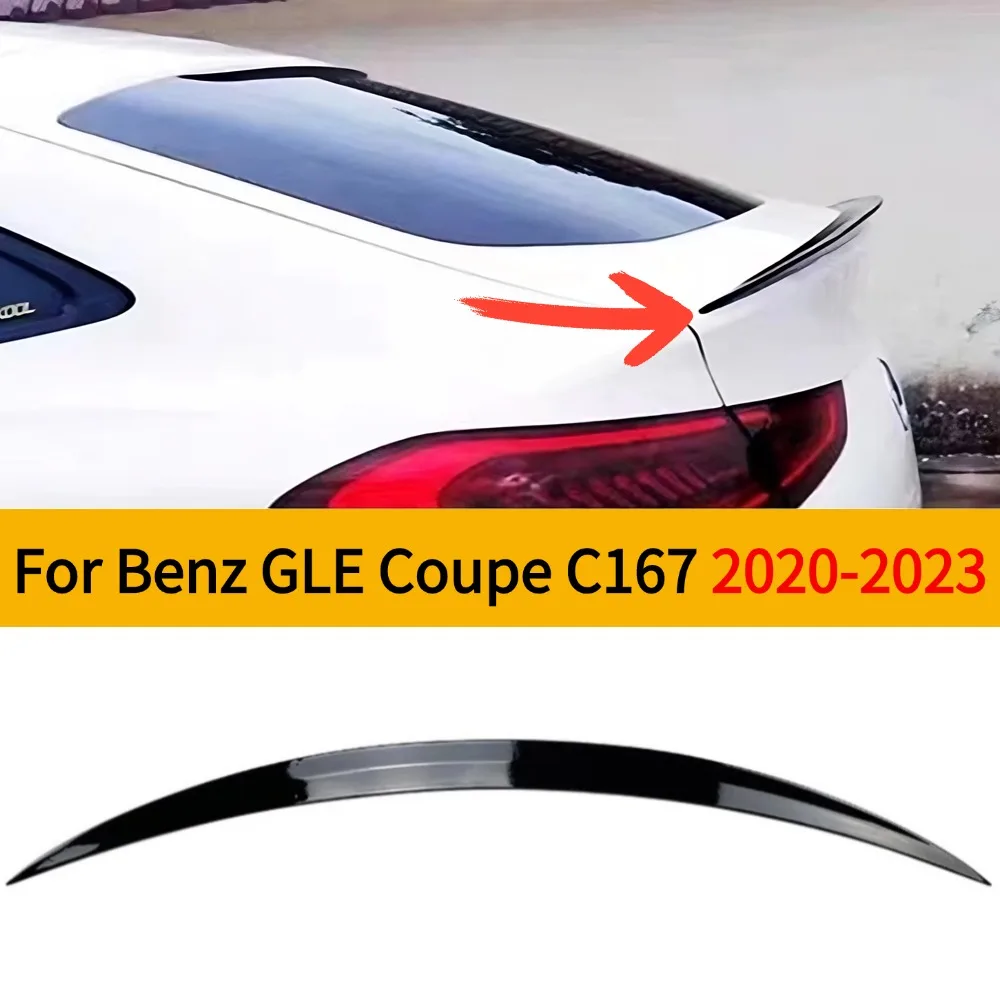 For Rear Wing Spoiler for Mercedes Benz GLE Coupe C167 2020-2023 GLE350 GLE400 GLE450 GLE53 GLE63  Tail Wing Modification Access