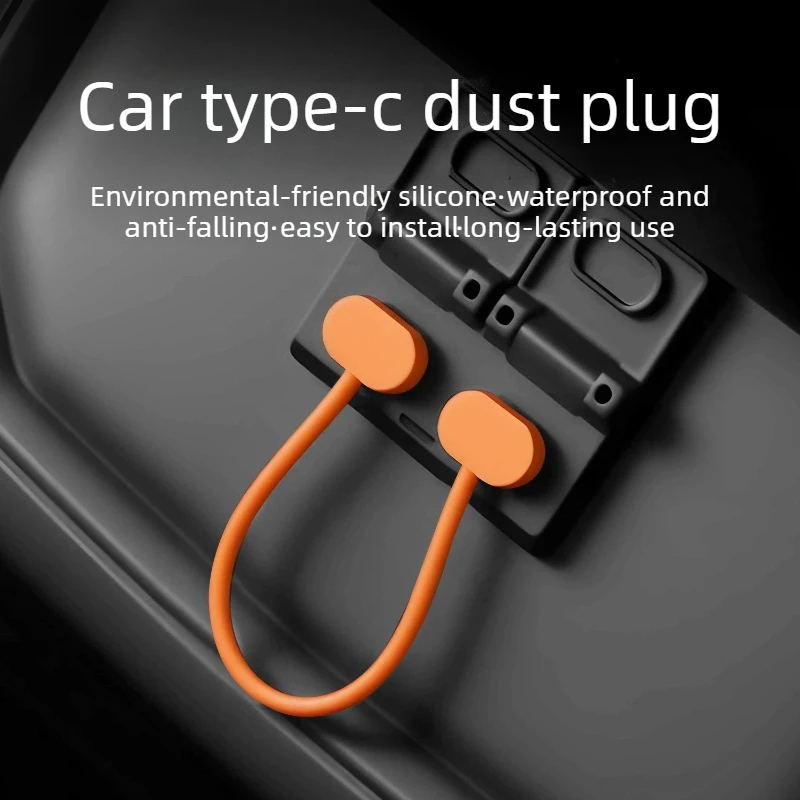 For Honda CR-V/Breeze 2023-2026 Rear Charging Port USB Protective Cover Sticker Type-C Port Dust Plug Car Decoration Products