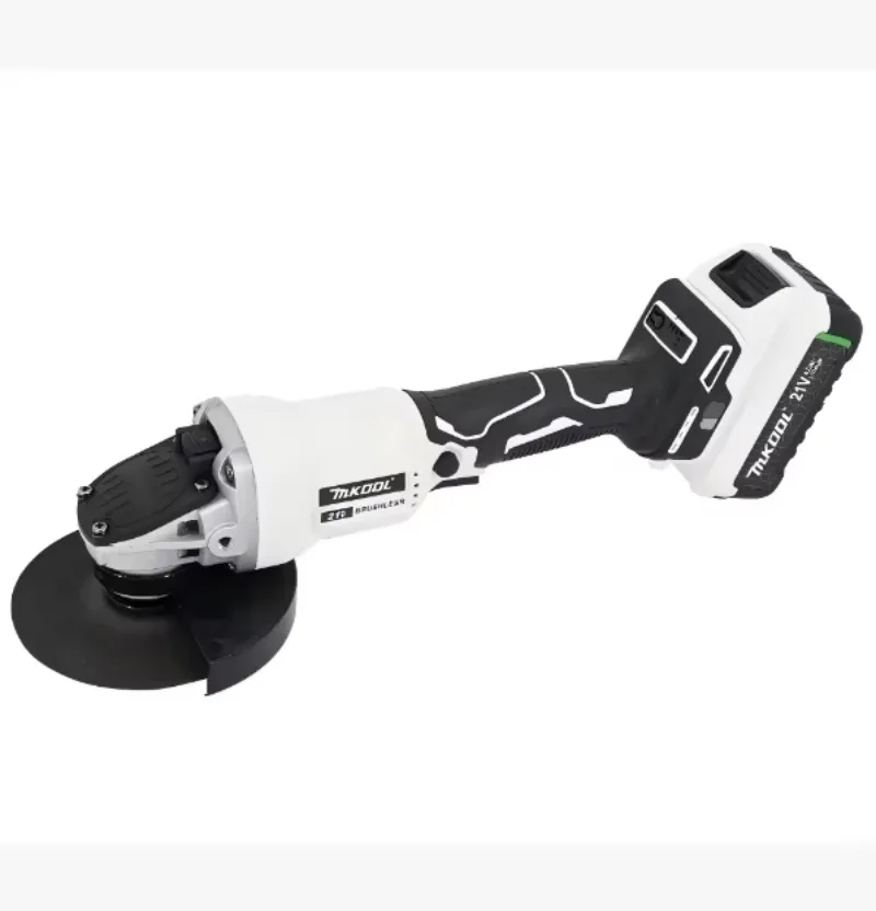 

Industrial Professional 18v 21v Cordless Angle Grinder Brushless Copper Motor 11000rpm 4.0Ah Battery Trigger Cutting