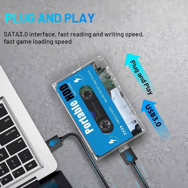 أقراص القرص الصلب الخارجية Super Console Batocera 500G المدمجة في 60000 ألعاب ريترو 70 محاكيات كلاسيكية للتلفزيون والكمبيوتر المحمول