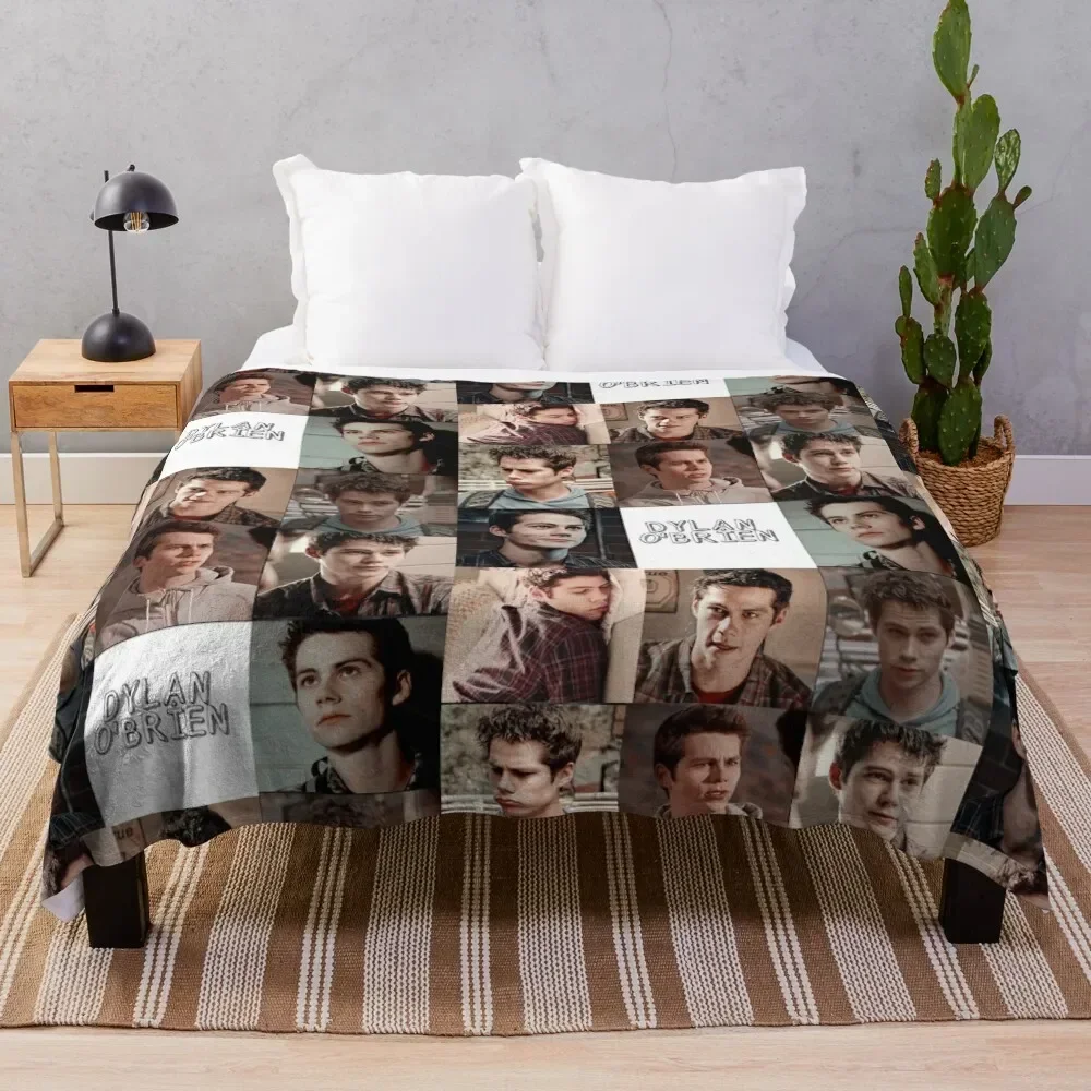 Dylan O'brien Throw Blanket Beach Retros Hairys Blankets