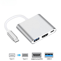 Type C HUB to HDMI-compatible 4K USB C Female Charging Dock Multi Port usb3.1 Video cableConverter for Macbook Air Pro XPS 13 15