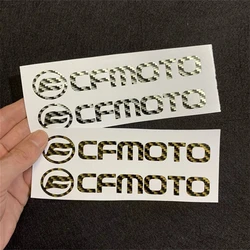 CFMOTO-pegatina decorativa para reacondicionamiento de motocicleta, película de envoltura de vinilo de fibra de carbono, impermeable, calcomanías coloridas para CFMOTO, 2 piezas