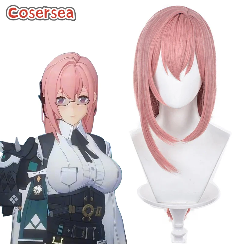 Cosersea Getsujo Yanagi Cosplay Wigs Game Zenless Zone Zero Getsujo Yanagi 70cm Long Pink Cos Wig Synthetic Hair Heat Resistant