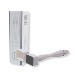 1PCS Derma Stamp Adjustable 140 Titanium Needles Professional Beard Derma Stamp Pen For Hair Beard and Facial Care