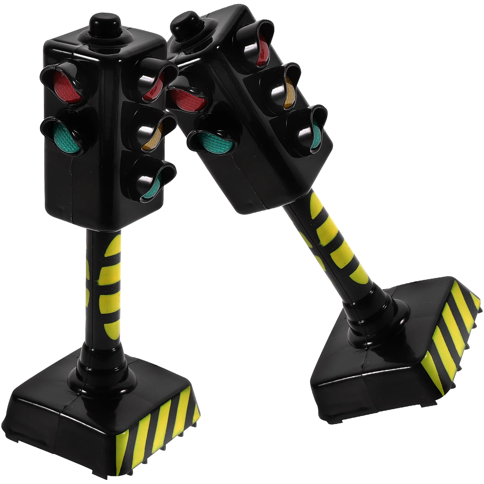 2PCS Mini Signal Light Model Toy Simulated Traffic Light Toy Imitation Road Scene Props Traffic Safety Education Toy Early