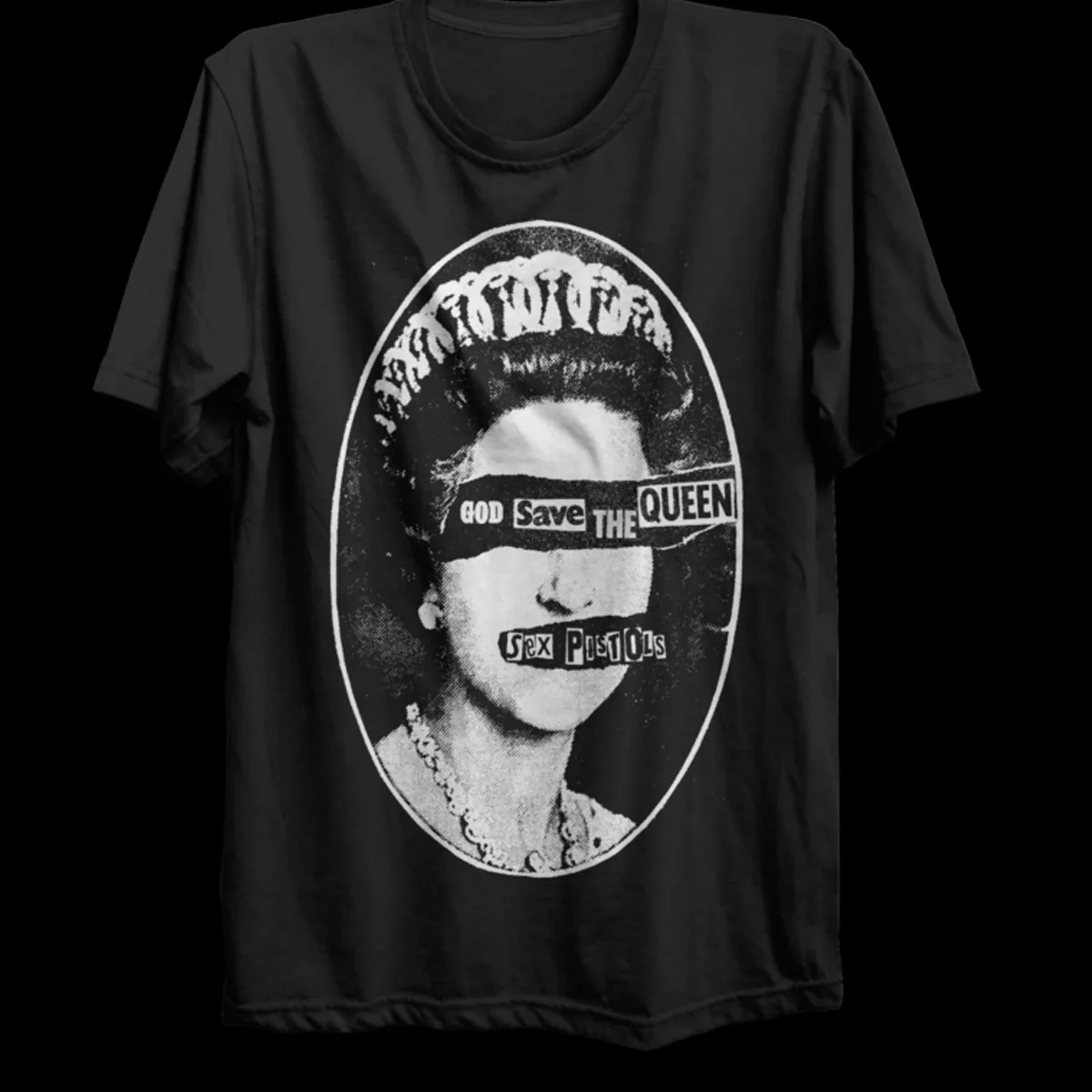 Sex Pistols band god save the queen t shirt black All sizes S 5Xl