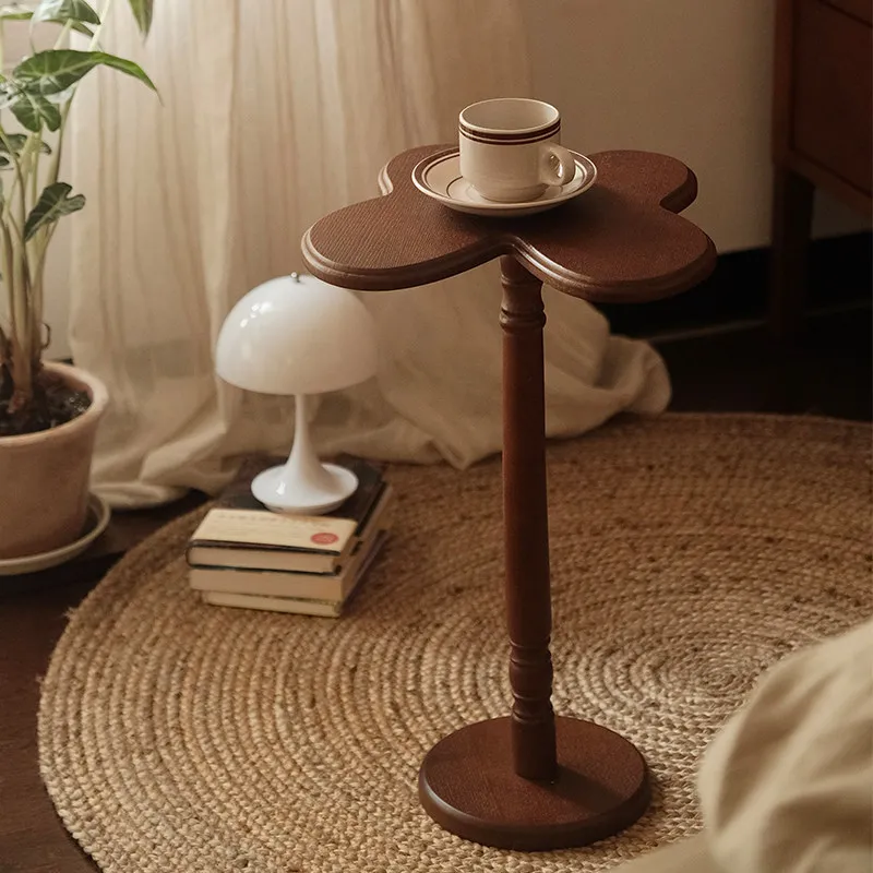 French retro small table sofa butterfly small side table coffee table modern simple household light luxury high-end bedside
